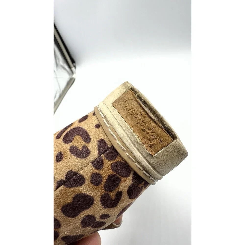 Dr Scholls Shoes It's All Good Black Tan Leopard Wedge Bootie Womens Size 10